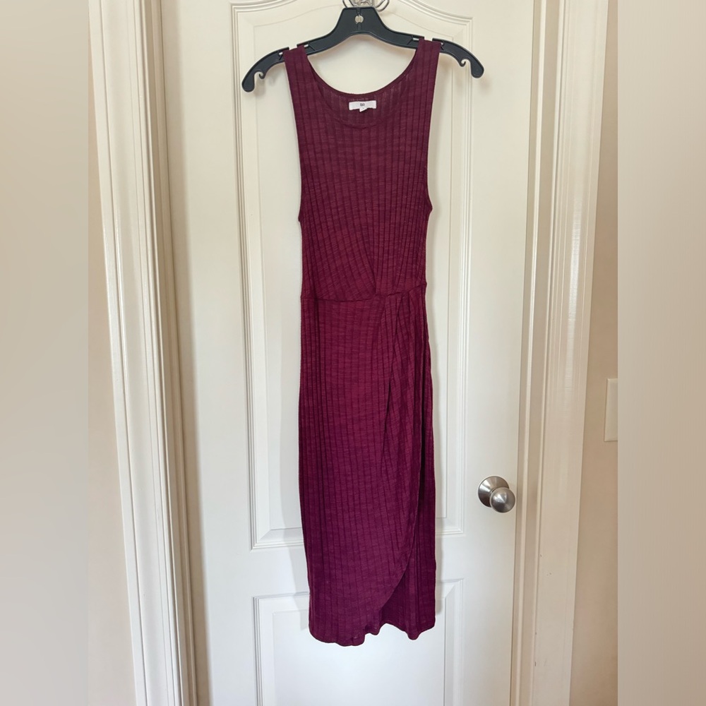 BP Knit Wrap Midi Dress